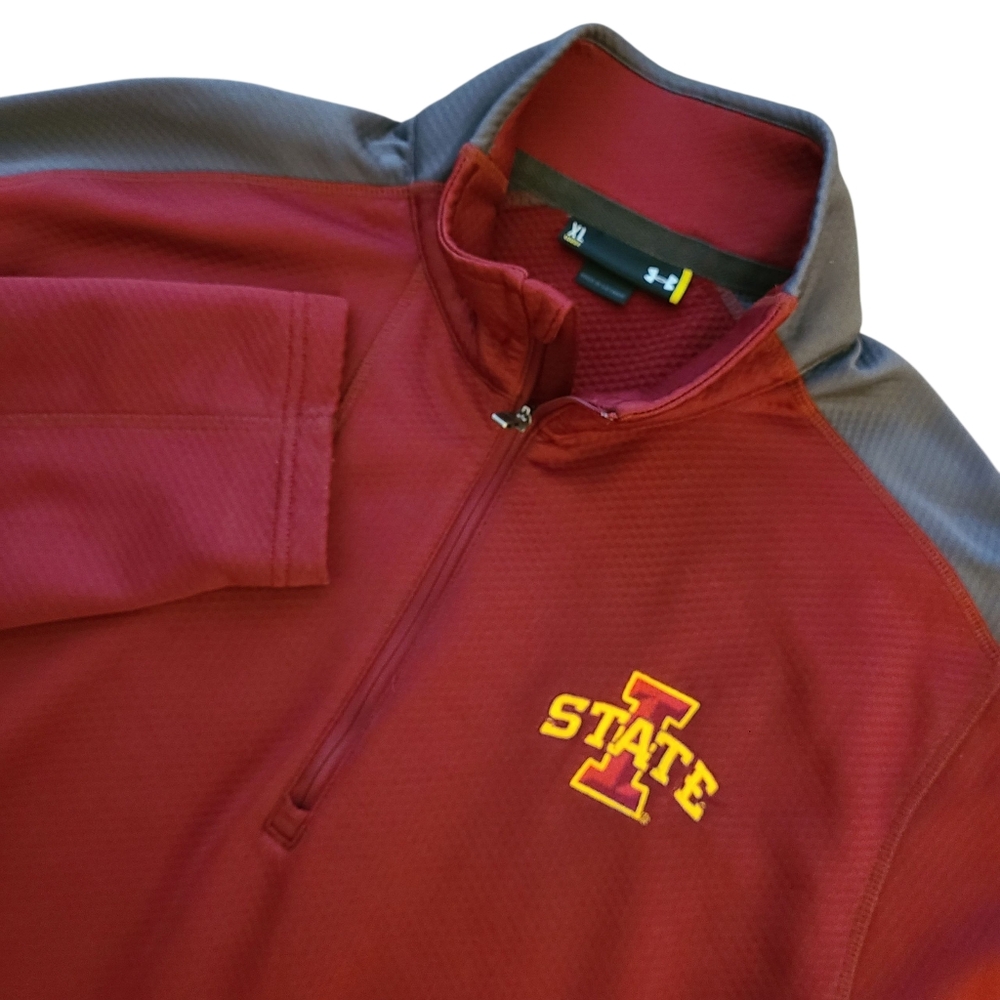 Under Armour Iowa State Cyclones XL 1/4 Zip Loose Long Sleeve Pullover Fleece
